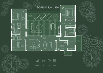 SORENA Fjord 160 — коммерческая планировка