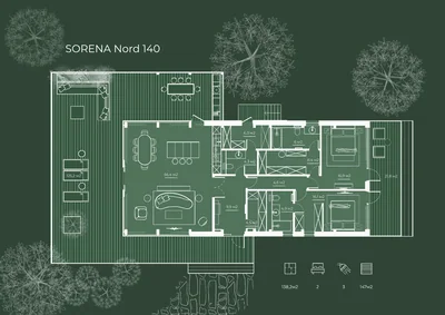 SORENA Nord 140 — коммерческая планировка